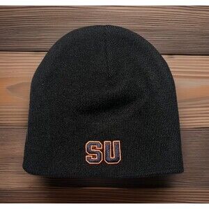 Syracuse University Beanie Top Of The World Embroidered Black & Orange Men’s NWT